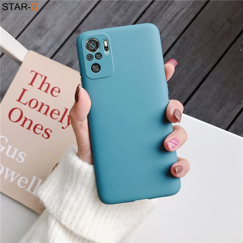 waterproof phone pouch Camera Protector Silicone Phone Case For Xiaomi Redmi Note 10 / Note10 Pro 10S Candy Color Matte Soft Tpu Back Cover waterproof case for phone Cases & Covers