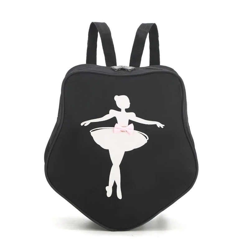 Детский рюкзак для девочек, сумка для танцев, нейлоновый милый рюкзак для женщин, большой школьный рюкзак для детского сада, для девочек, рюкзак розового цвета на заказ - Цвет: Черный