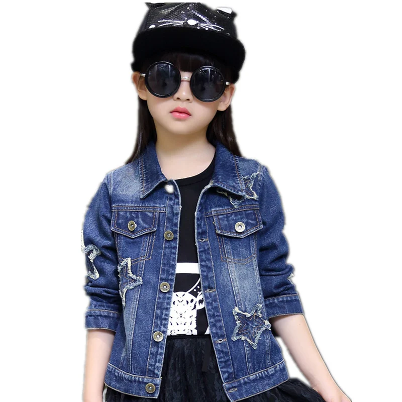 Baby Girls Party Denim Coat Toddler Cute Fashion Outerwear For Kids Girls Jacket