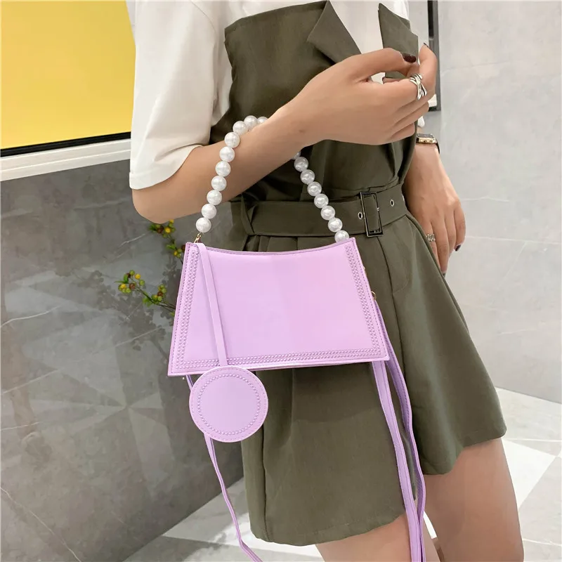

Summer New Women Shoulder Crossbody Bag Fashion Design Ladies Messenger Bags Soft PU Leather Solid Color Girls Armpit Handbags