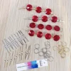 Camal 100pcs Pin Connector 11mm Ring/ 33mm Bowtie Pin for Octagonal Bead Crystal Pendent Prisms Hanging Connecting Lamp Parts ► Photo 2/2