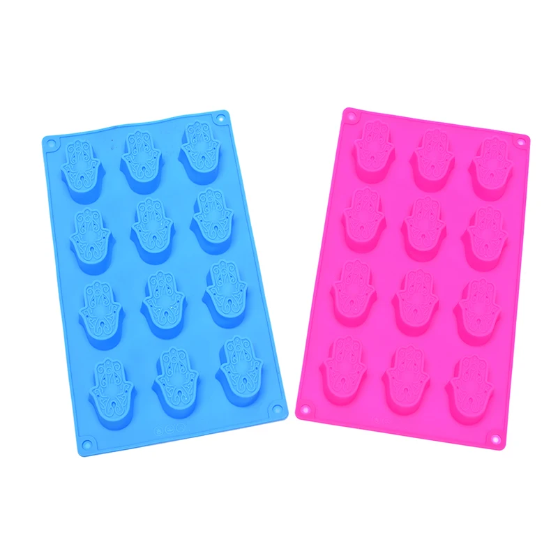 Силиконовые формы 12 отверстий мини лотоса в мыло для ладоней DIY машина