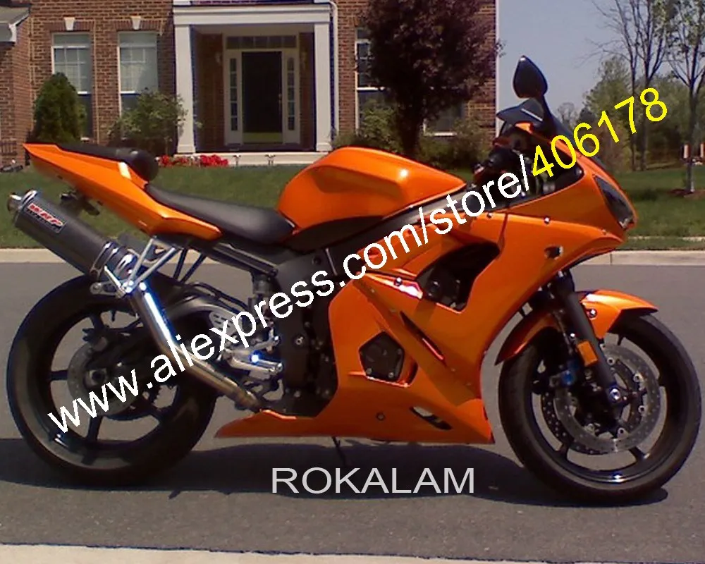 Orange Fairing Kit For Yamaha 2003 2004 Yzfr6 Yzfr6 03 04 Yzf R6