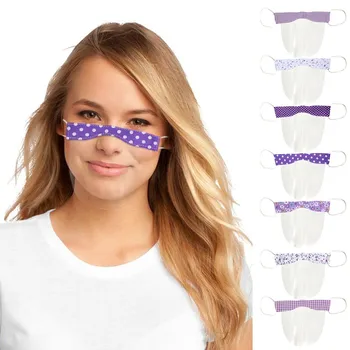 

1 PC Face Mask Mini Shield Washable Reusable Comfortable Dot Print Adult Mask Transparent Pvc Visual Mouth Mask Mascarillas