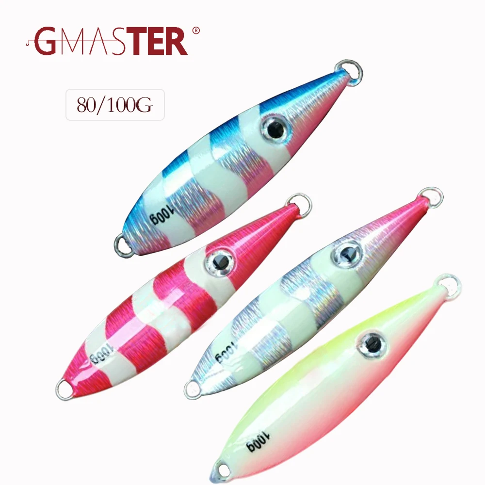 Медленная приманка GMASTER для джиггинга 80 г 100 свинцовый джиг маленькой рыбы