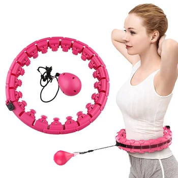 

Sports Hoops Yoga Home Fitness Smart Hoops Circle Not Drop Adjustable Waist Training Ring Belly Trainer Abdominal Weight loss