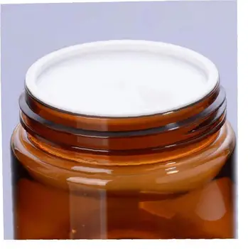 

10Pcs 60ml Cream Jar Amber PET Plastic Cosmetic Containers Sample Jars with Lid