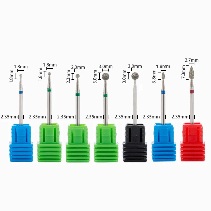 1 шт. вращающаяся Алмазная фреза для маникюра 3/32 дюйма|nail drill accessories|nail drillnail bits |