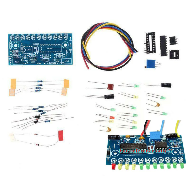 5X LM3915 Indicatore Di Livello Audio Kit Fai-Da-Te Kit Di - Foto 11