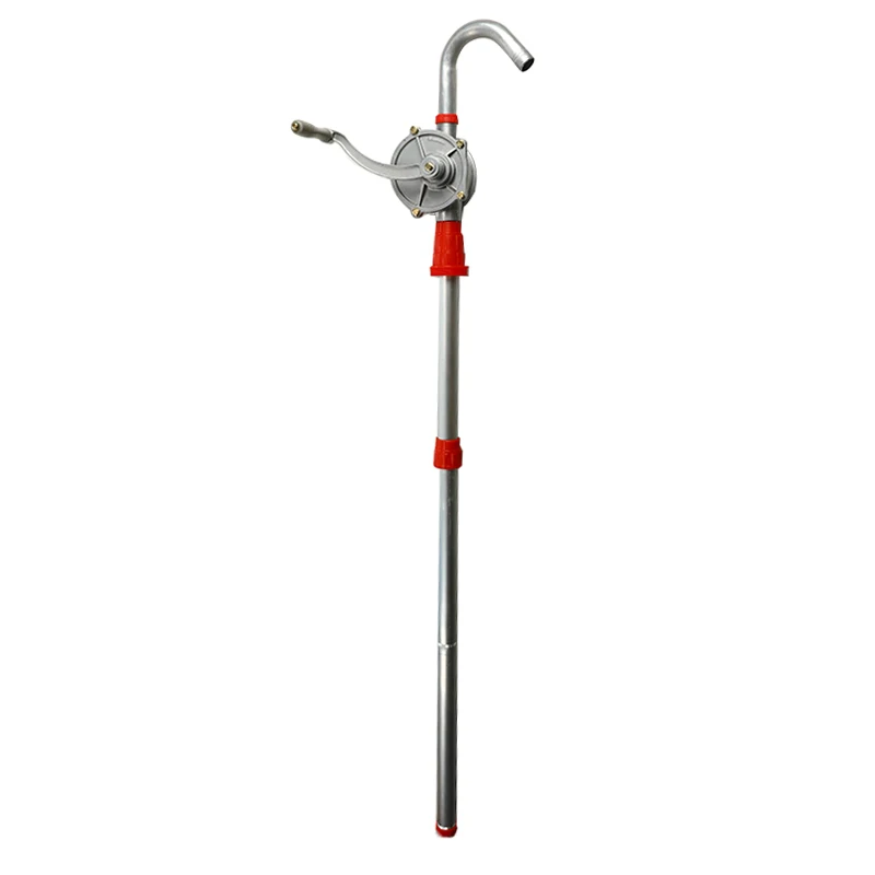 22L/min Heavy Drum Rotary Manual Hand Pump Diesel Fuel Oil Gas Transfer Tool 32mm New Oil Fuel Barrel Heavy Duty Pump