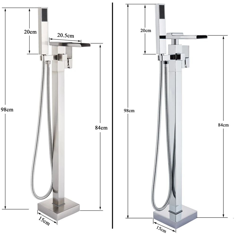 Смеситель для ванны хромированный со светодиодсветильник кой|faucet led|faucet showerfaucet led