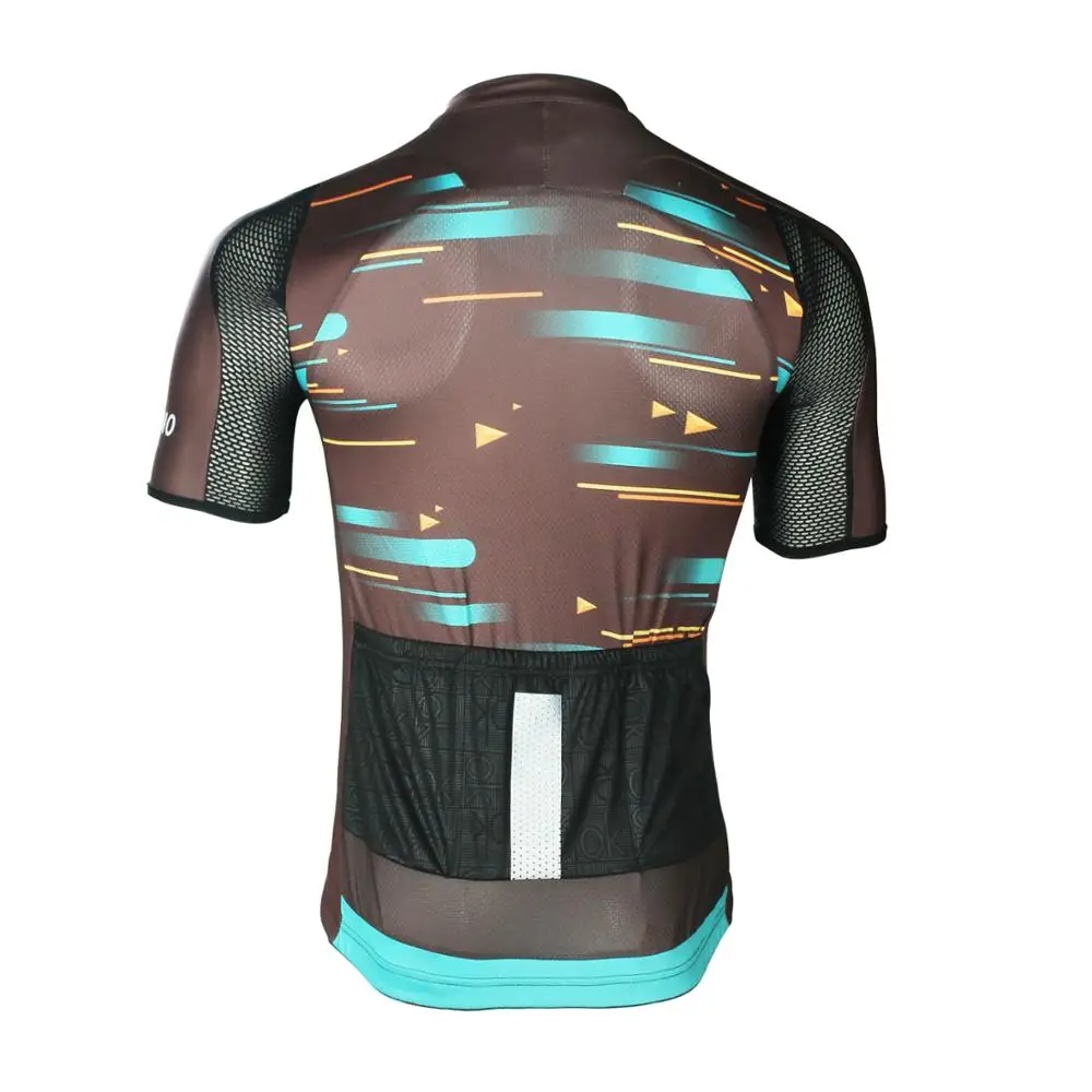 Men's Short Sleeve Cycling Jersey Summer Breathable Lightweight Riding Jersey Quick Drying UV Protection Bike Clothing