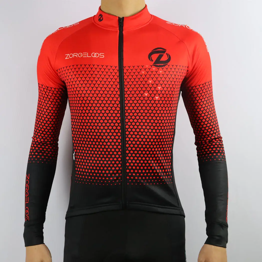 

2019 Winter long jersey ZORGELOOS Top team Unisex cycling Pro Ciclismo Thermal Jackets custom Bicycle Cycle Clothes Maillot mtb