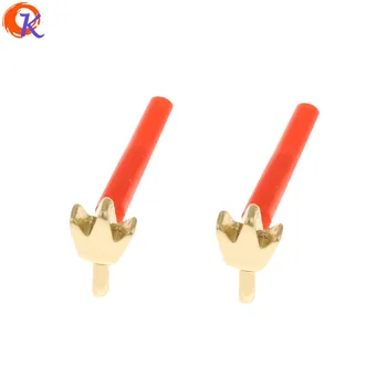 

Cordial Design 100Pcs 6*10MM Jewelry Accessories/Earrings Stud/Hand Made/Crown Shape/Earring Findings/DIY Parts/Jewelry Making