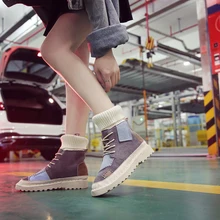 Сезон осень-зима; женская парусиновая обувь из замши; женская обувь для прогулок; Цвет; женские ботинки; Модные женские носки; кроссовки; Mujer Botas