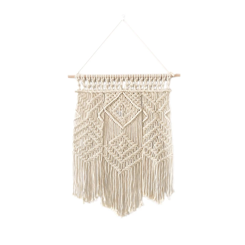 

Macrame Wall Hanging Woven Tapestry Boho Chic Bohemian Home Decoration Handmade Wall Hanging Tapestry Wall Art for Apartment Bed