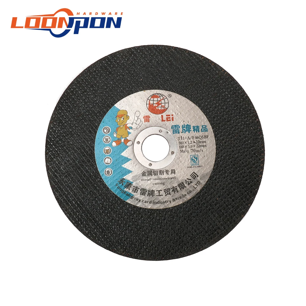 180mm Resin Cutting Disc Fiber Reinforced Metal Cutting Wheel Slice Grinding Wheel Blade Cutter