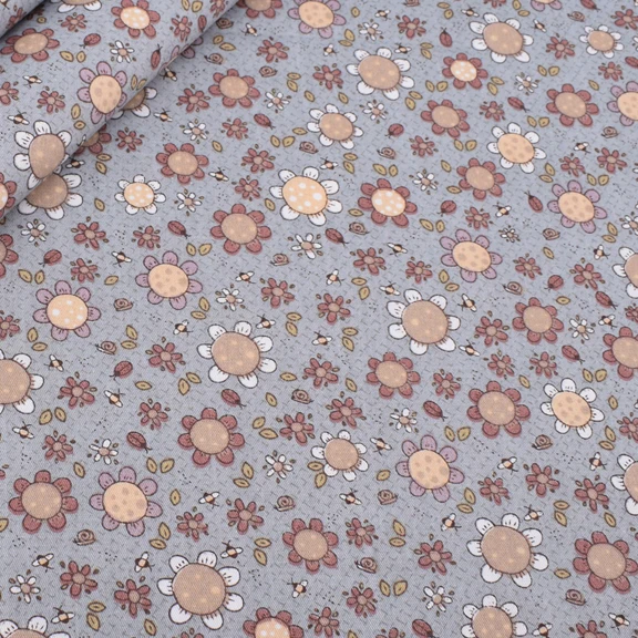 Chainho,Printed Twill Cotton Fabric,Bean Red Series,Patchwork Clothes,DIY Sewing Quilting Material For Baby&Children's Bedcloth E 1 piece 100x160cm