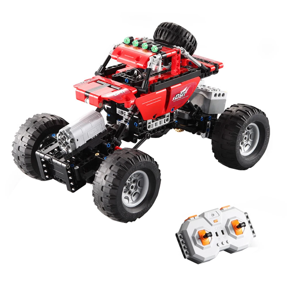 

Building Blocks Toys RC Car Set Multifunctional Assembling Climbing 2.4GHz DIY Bricks Gifts Children Battery Powered Off-Road