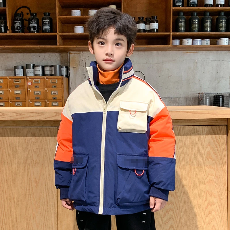 

Boy's Padded Jacket 2020 New Korean Version of Children's Winter Padded Padded Jacket Big Children Short Padded Jacket Overcome