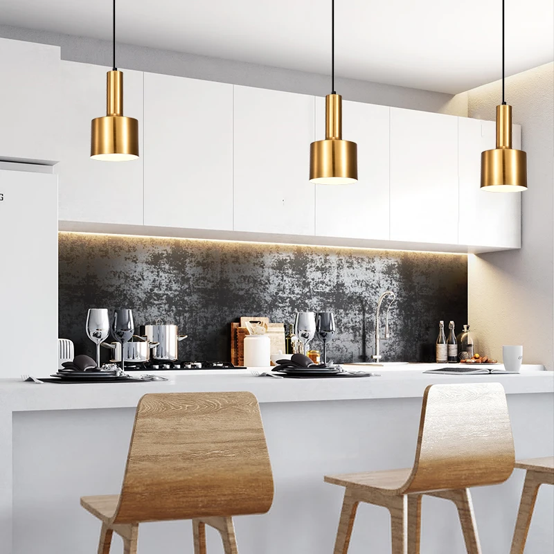 

Nordic Simple Decoration Pendant Lamp Golden Color Hanging Creative Modern Lighting Metal Light for Livingroom Dinning room