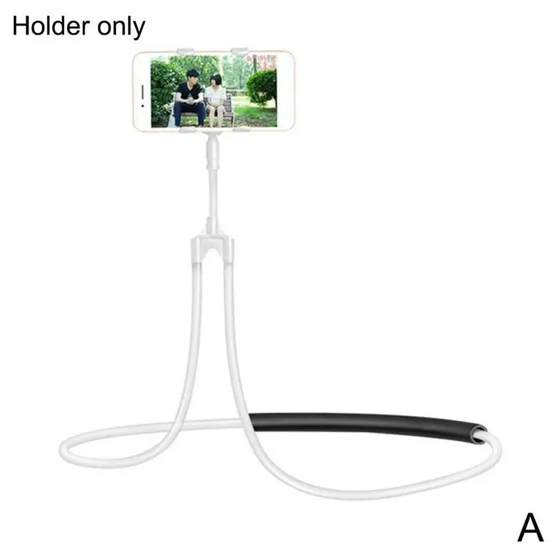 Mobile Phone Holder Lazy Hanging Neck Phone Stands Necklace Bracket Bed 360 Degree Phones Holder Stand For iPhone Xiaomi Huawei phone stands Holders & Stands