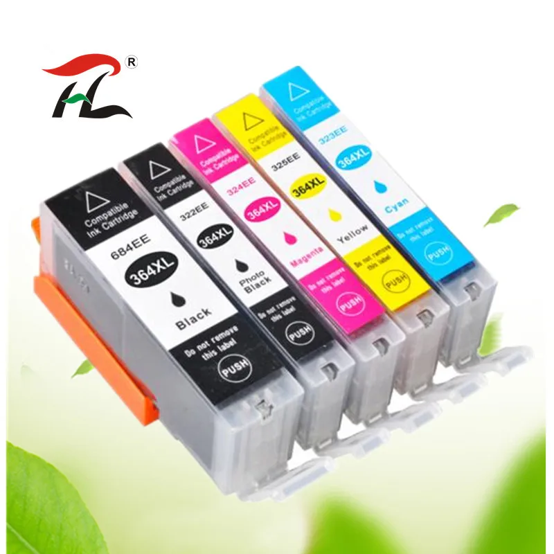 Yi Le Cai Compatible Cartouche D Encre Pour Hp364xl Pour Hp 364 364xl Photosmart 5520 6510 6520 7510 B109 B110 B209 C310 C410 Imprimantes Aliexpress