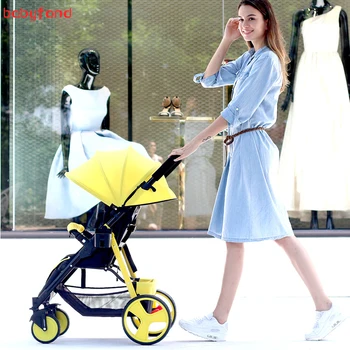 Baby stroller can sit and lie down simple mini folding children summer portable super child baby light 6