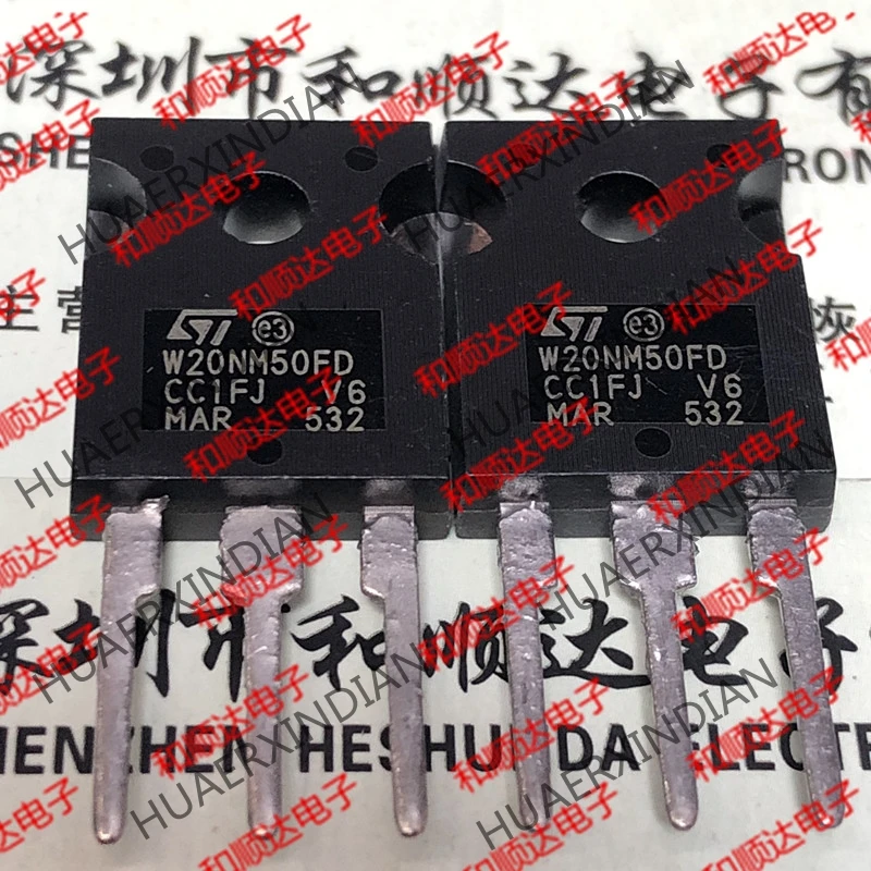 5 шт., новые оригинальные кнопки STW20NM50FD W20NM50FD-247 500V 20A