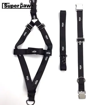 

Fashion Pet Dog Adjustable Harness Leash Collar Set for Small Medium Large Dogs Outdoor French Bulldog Pug Dropshipping YBL01