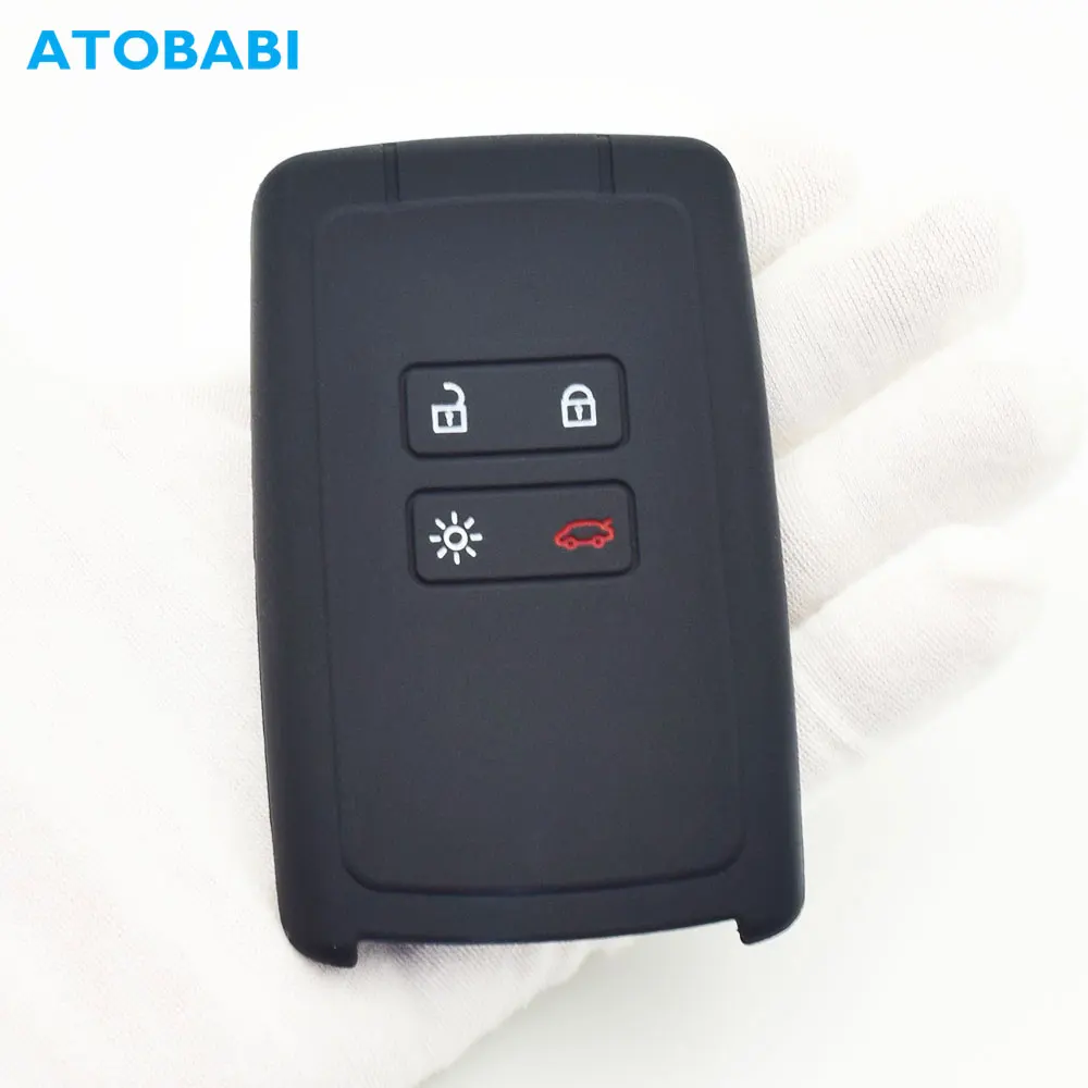 ATOBABI Silicone Car Key Case For Renault Clio Kadjar Koleos Megane Scenic Captur Espace Dacia Duster Smart Remote Control Cover |