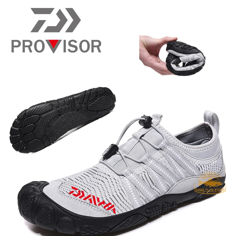 2020 Daiwa Breathable Climbing Shoes Wading Dawa Non slip Fishing Shoes