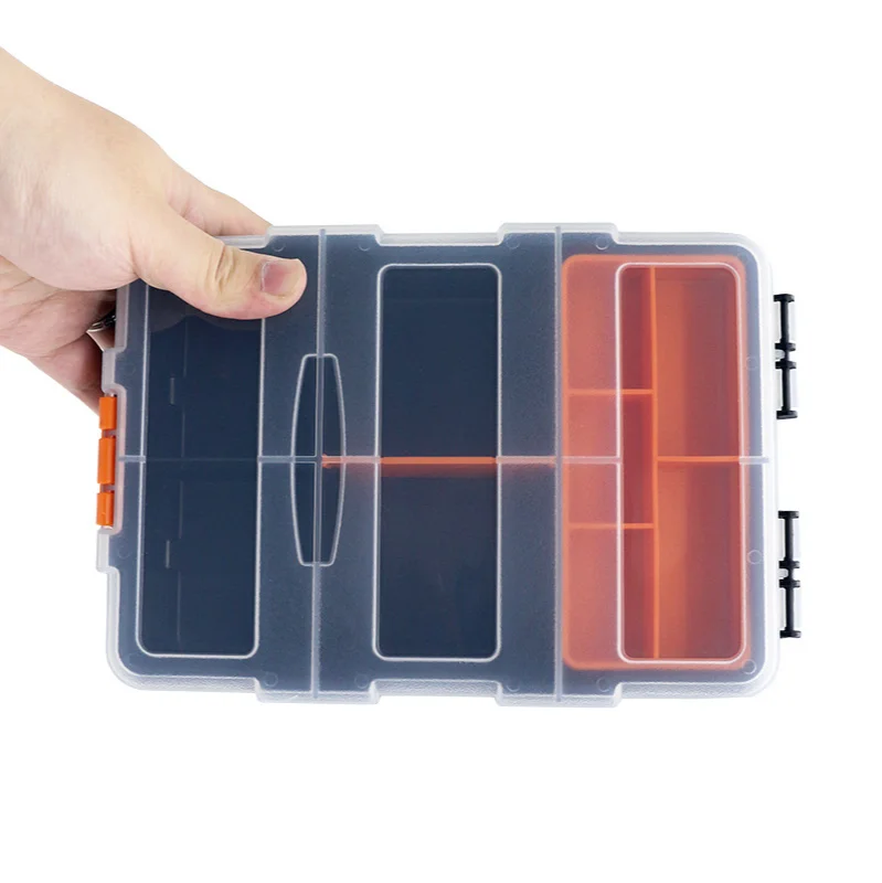 

FGHGF Household Screw Classification Box Frosted Plastic Parts Box Hardware Packaging Box Tools Parts Box Fish Bait Box