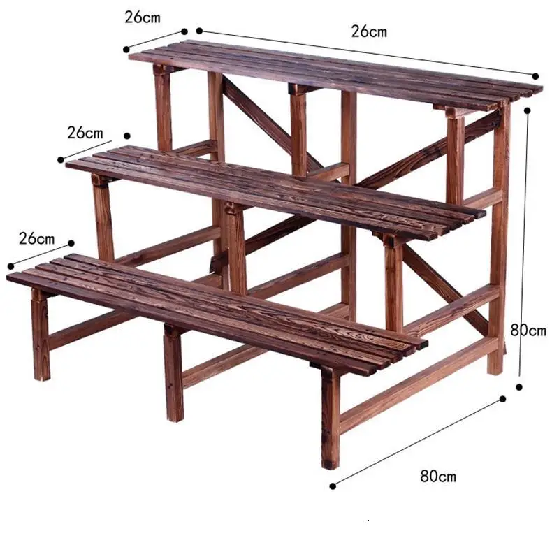 Деревянные полки для Estanteria Macetas Estante Terraza Mueble Para Plantas полка стойка на Kwiaty открытый цветок завод Стенд - Цвет: MODEL G