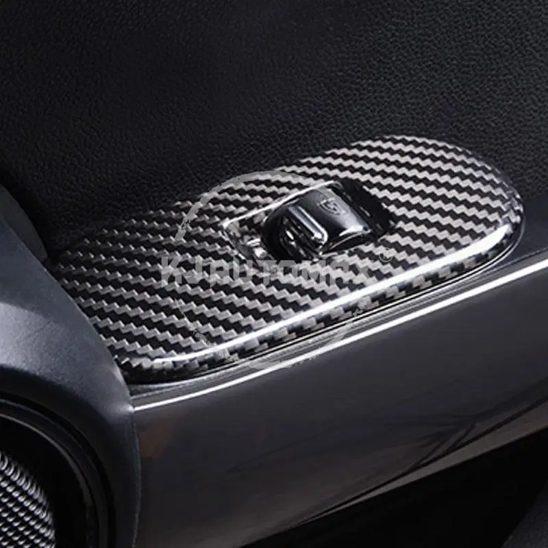 KJAUTOMAX для Mini Cooper F55 оконный переключатель украшение оконное подъемное устройство 2 шт. ABS углеродное волокно текстура
