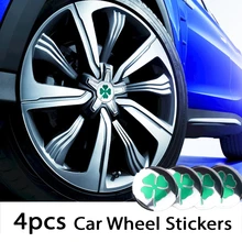 

4Pcs Car Wheel Center Hub Cap Metal Badge 3D Sticker Auto Accessories For Alfa Romeo Giulietta Spider GT Giulia Mito 147 156