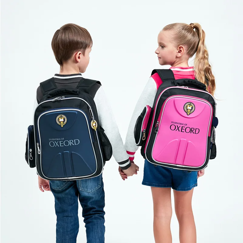 

Upgrade Section Children Spine-School Bag Young STUDENT'S Men And Women 1-3-6 Grade Light Backpack Printed Words