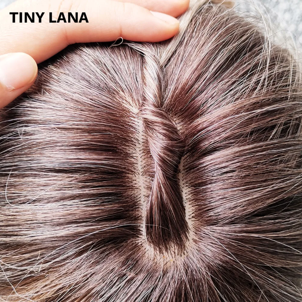 Крошечные LANA синтетические волосы Air Bang Ombre Hari парики серый Harajuku косплей парик высокая температура волокно длинные прямые для женщин
