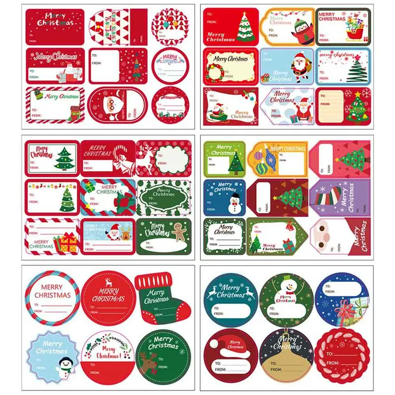 

1 Sheet Merry Christmas Written Stickers Handmade Cake Packaging Sealing Label Stickers for Baking DIY Gift Stickers
