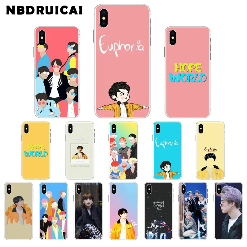 Чехол для телефона NBDRUICAI JAMULAR EUPHORIA JUNGKOOK Run Ep 33 Memes iPhone 11 pro XS MAX 8 7 6 6S Plus X 5 5S SE XR |