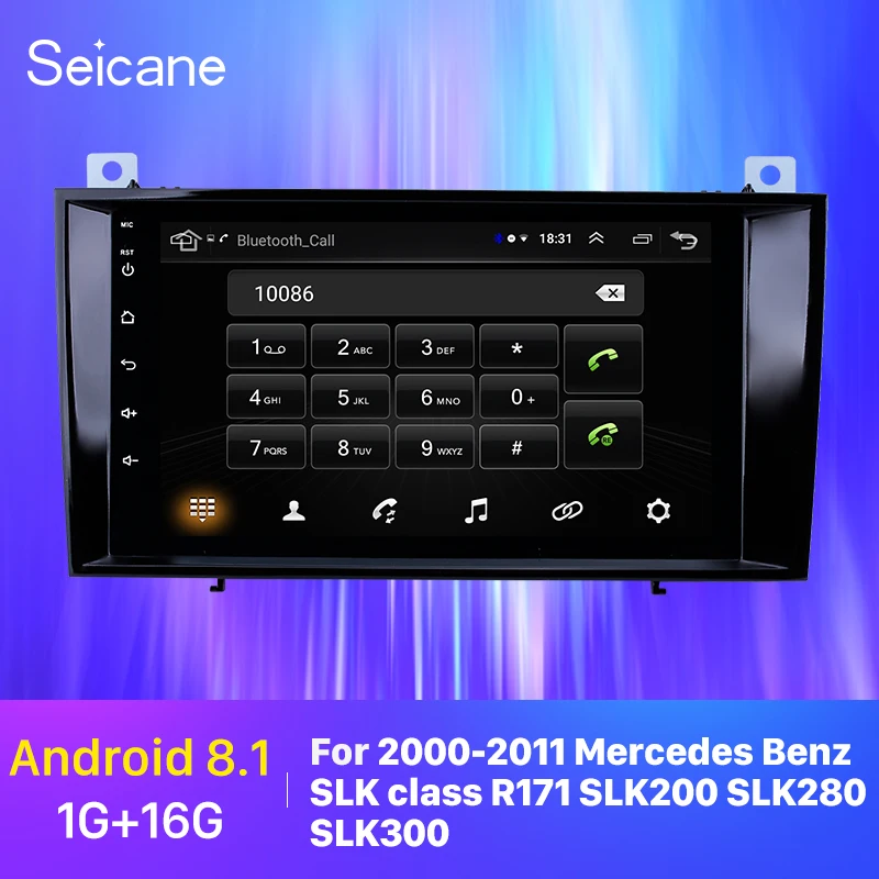 Seicane автомобильный Радио мультимедийный плеер Android 8 1 2din GPS для 2000 2001 2011 Mercedes Benz SLK