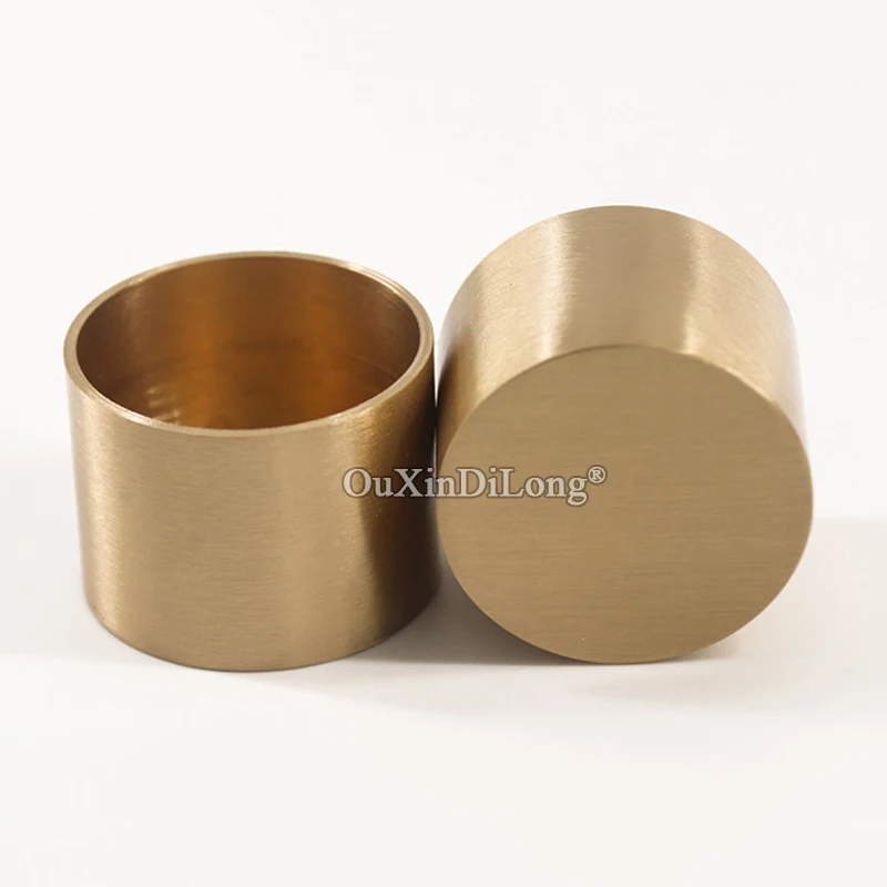 

HOT 2PCS European Heavy Brass Furniture Feet Cover Chair Sofa Table Leg Feet Protectors Tube Cup Furniture Leg Ferrules Durable