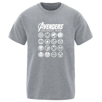 

Super Hero handsome man t-shirt The Avengers popular solid color New t shirt 2020 summer Funny Anime crew neck cool short sleeve