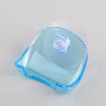 

1pcs Plastic Super Suction Cup Razor Rack Clear Blue Bathroom Razor Holder Suction Cup Shaver Storage Rack