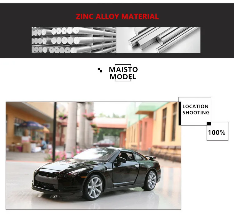 Maisto 1:24 Nissan GTR3 моделирование сплава Модель автомобиля ремесла украшения коллекция игрушка инструменты подарок