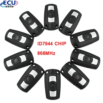 

10PCS X Smart Remote Key Fob 3 BUTTON ID7944 CHIP 868MHz For BMW 1 3 5 7 Series X1 X6 Z4 CAS3 CAS3+ SYSTEM WITH ELECTRONICS
