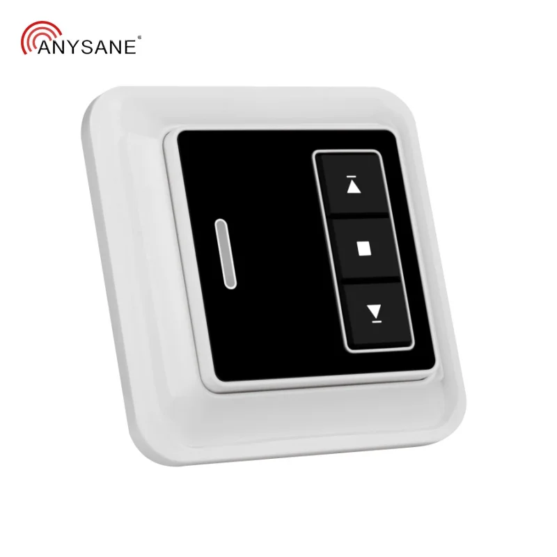 

ANYSANE Universal Wireless Automated Curtain Remote Control Push Wall Switch Rf 433.92mhz Emitter Relay For Projectors Screen