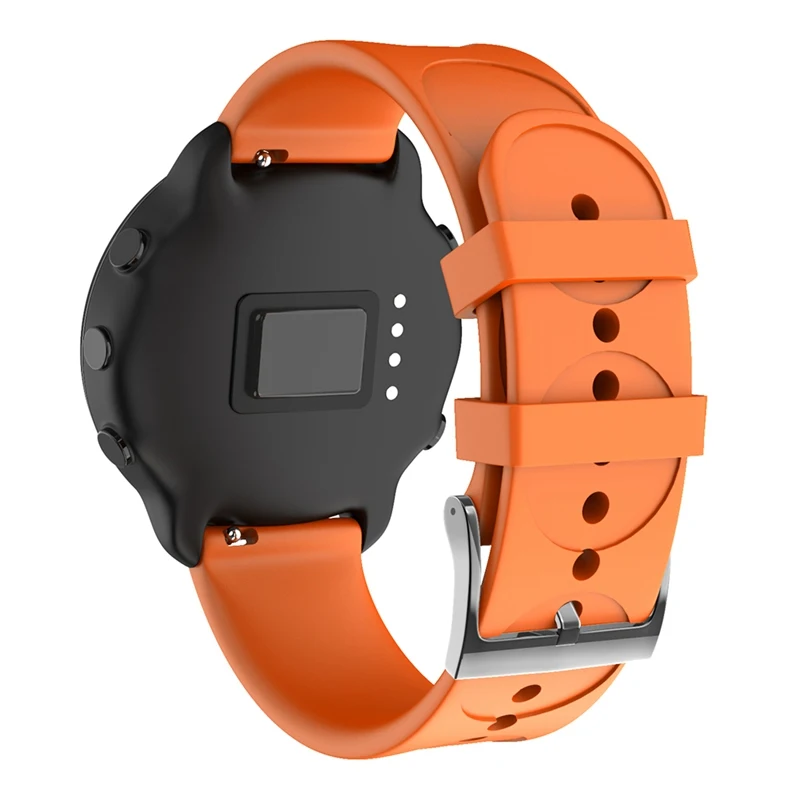 

Adjustable Watch Band Strap With Circles Printed Pin Buckled Durable Silicone Replacement Wristwatch Bands For Suunto 3 Fitness