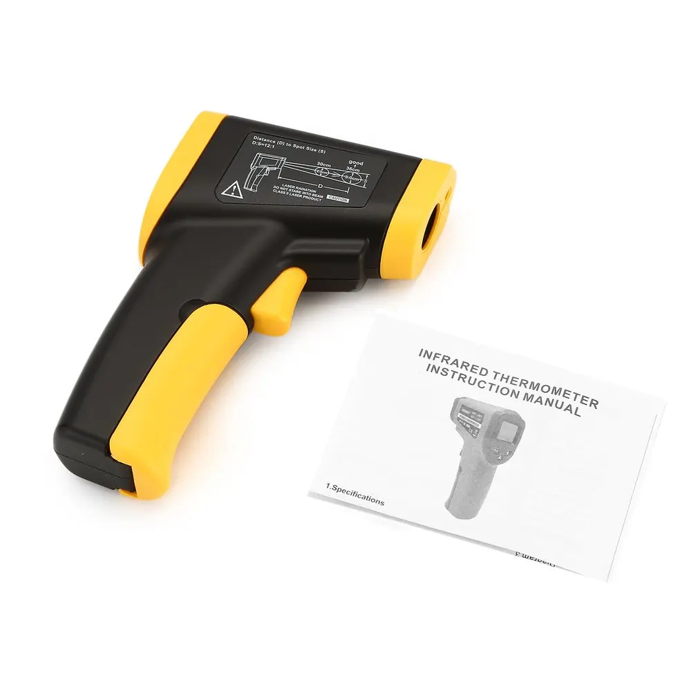 

CE8380 Laser LCD Digital IR Infrared Thermometer Temperature Meter Gun Point -50~380 Degree Non-Contact Thermometer