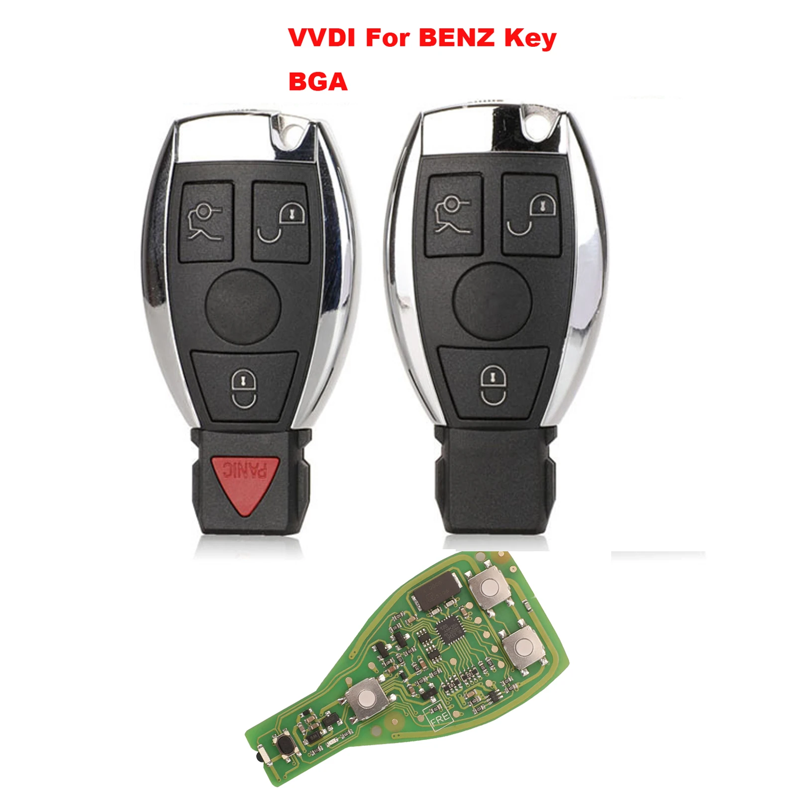 Jingyuqin XHORSE klucz VVDI Pro dla Benz V1.5 PCB klucz zdalny Chip poprawiona wersja inteligentny klucz Shell może wymienić MB BGA Token